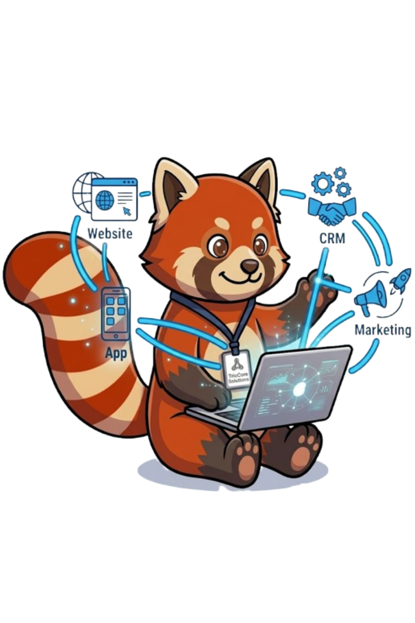 TrioCore Solutions working mascot